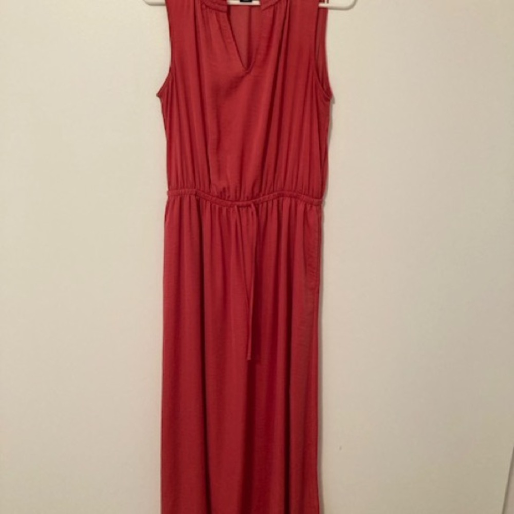 Cynthia Rowley Sleeveless Coral Maxi Dress